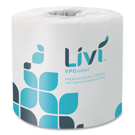 Livi Bath Tissue, 2-Ply, White, 420 Sheets, 60PK 21556